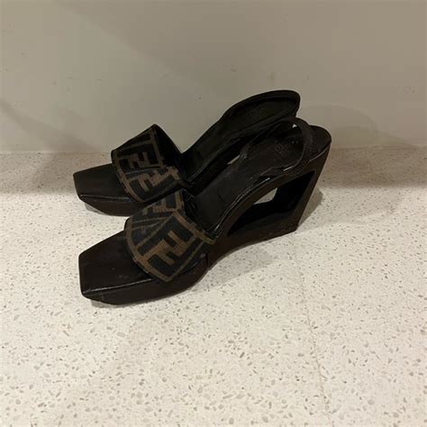 fendi zucca print platform size 6|fendi zucca shoes products for sale .